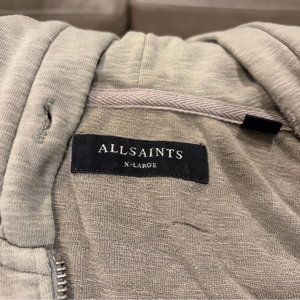 AllSaints Beige Hoodie - X-Large
